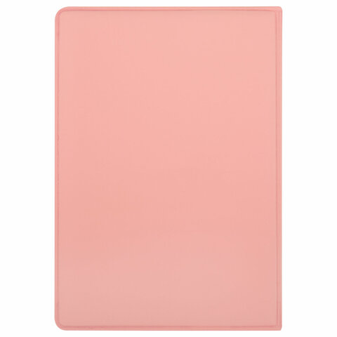 Обложка для паспорта, мягкий полиуретан, "PASSPORT", нежно-розовая,
