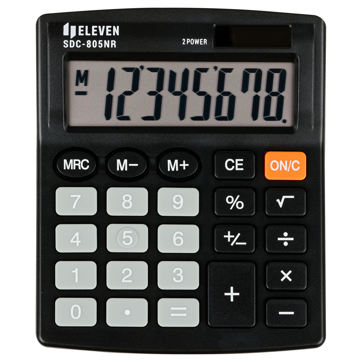 Калькулятор настольный Eleven SDC-805NR, 8 разр., двойное питание, 127*105*21мм, Калькулятор настольный Eleven SDC-805NR, 8 разр., двойное питание, 127*105*21мм,