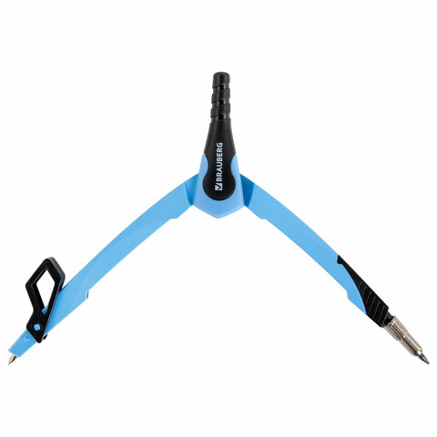 Циркуль с защитным колпачком BRAUBERG "ULTRA", 135 мм, аквамариновый, Циркуль с защитным колпачком BRAUBERG "ULTRA", 135 мм, аквамариновый,