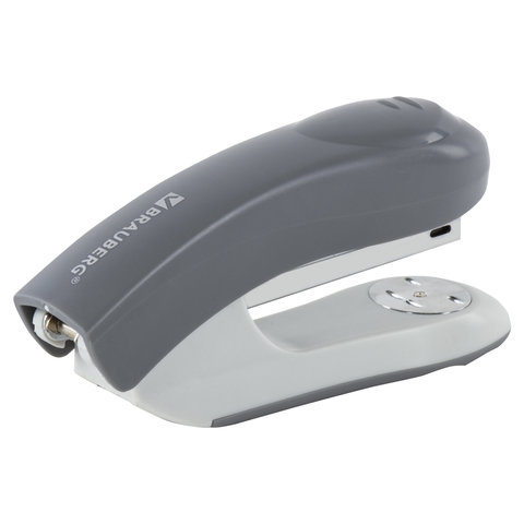 Степлер №24/6, 26/6 BRAUBERG "Einkommen", до 25 листов, серый, 222535 Степлер №24/6, 26/6 BRAUBERG "Einkommen", до 25 листов, серый, 222535