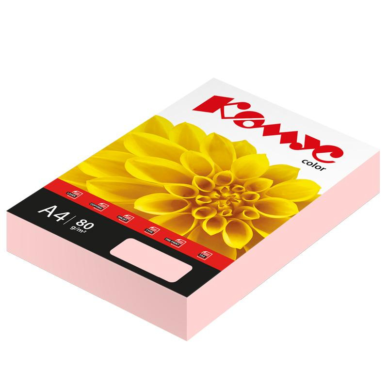 Бумага цветная Комус Color (роза пастель) 80г, А4, 500 л. Бумага цветная Комус Color (роза пастель) 80г, А4, 500 л.