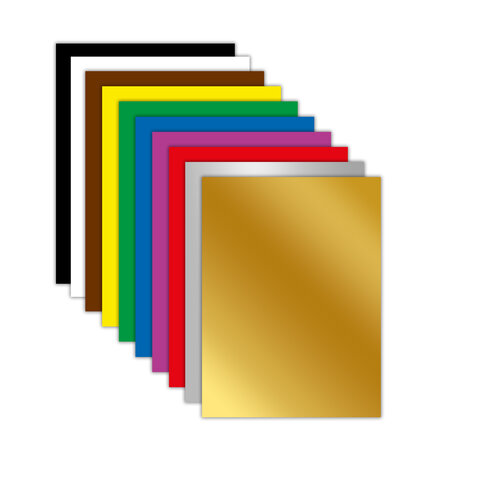 Картон цветной А4 МЕЛОВАННЫЙ ВОЛШЕБНЫЙ 10 листов, 10 цветов, кросс-серия