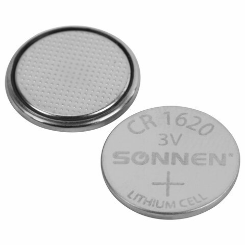 Батарейка литиевая SONNEN Lithium CR1620 "таблетка, дисковая,