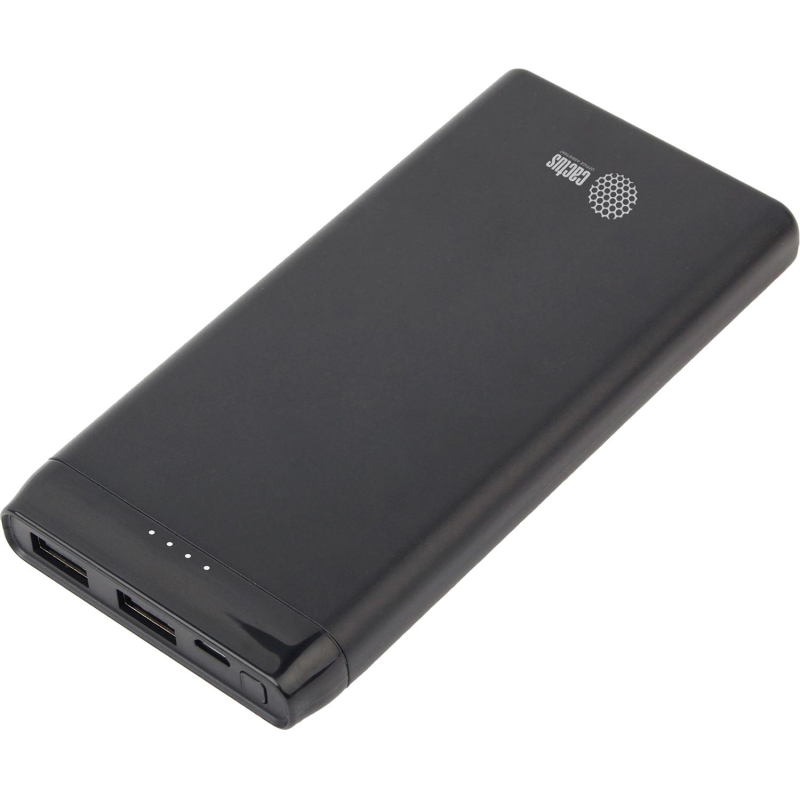 Внешний аккумулятор Cactus CS-PBFSFT-10000, 10000mAh 2.1A 2xUSB, черный Внешний аккумулятор Cactus CS-PBFSFT-10000, 10000mAh 2.1A 2xUSB, черный