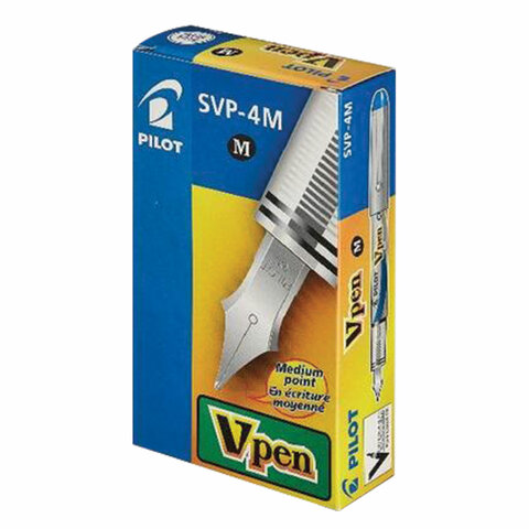 Ручка перьевая PILOT V-Pen, СИНЯЯ, корпус серый, линия письма 0,58 мм, SVP-4M L Ручка перьевая PILOT V-Pen, СИНЯЯ, корпус серый, линия письма 0,58 мм, SVP-4M L