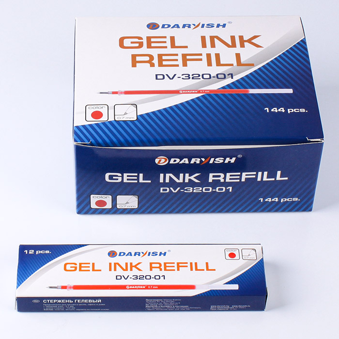 Стержень гелевый красный "Darvish" Стержень гелевый красный "Darvish"