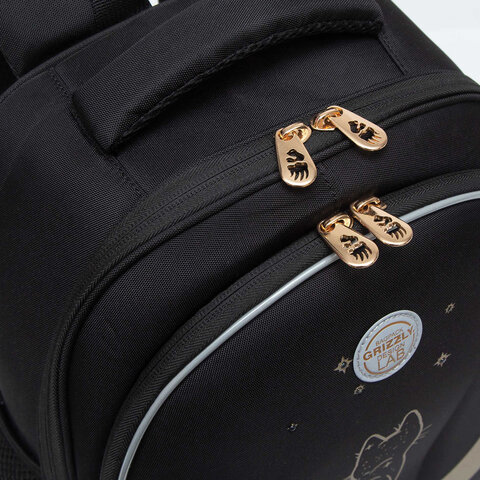 Ранец GRIZZLY анатомическая спинка, c брелоком, для девочек, "NIGHT Ранец GRIZZLY анатомическая спинка, c брелоком, для девочек, "NIGHT