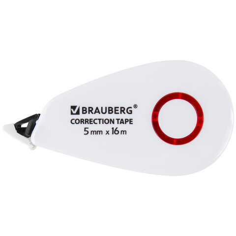 Корректирующая лента BRAUBERG SUPER, 5 мм х 16 м, корпус белый, блистер, 229061 Корректирующая лента BRAUBERG SUPER, 5 мм х 16 м, корпус белый, блистер, 229061