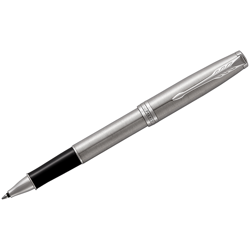 Ручка-роллер Parker "Sonnet Stainless Steel CT" черная, 0,8мм, Ручка-роллер Parker "Sonnet Stainless Steel CT" черная, 0,8мм,