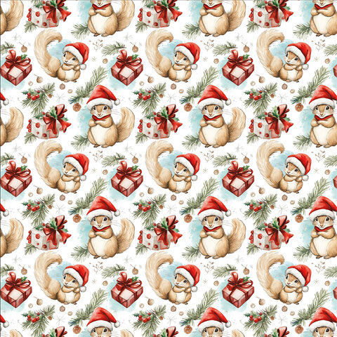 Бумага упаковочная новогодняя НАБОР 3 шт., "X-mas animals", 70х100 см,