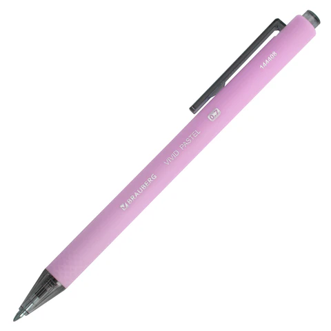 Ручки шариковые автоматические BRAUBERG "VIVID PASTEL", СИНИЕ, НАБОР 4 Ручки шариковые автоматические BRAUBERG "VIVID PASTEL", СИНИЕ, НАБОР 4