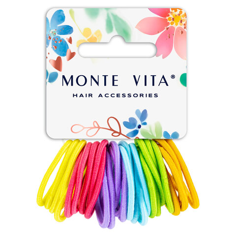 Резинки для волос НАБОР 30 шт., 0,3х9 см, разные цвета, MONTE VITA (МОНТЕ ВИТА), Резинки для волос НАБОР 30 шт., 0,3х9 см, разные цвета, MONTE VITA (МОНТЕ ВИТА),