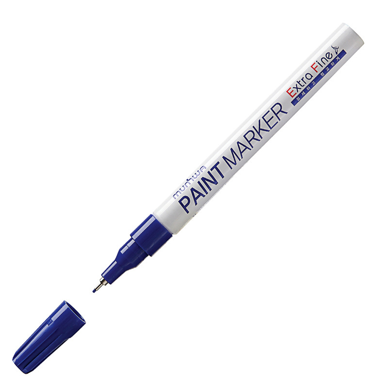 Маркер-краска MunHwa "Extra Fine Paint Marker" синяя, 1мм, Маркер-краска MunHwa "Extra Fine Paint Marker" синяя, 1мм,