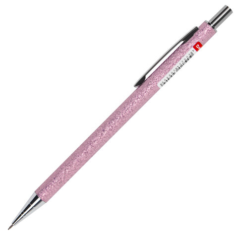 Карандаш механический 0,5 мм, HB, BRAUBERG ROSE PINK, металлический корпус, Карандаш механический 0,5 мм, HB, BRAUBERG ROSE PINK, металлический корпус,