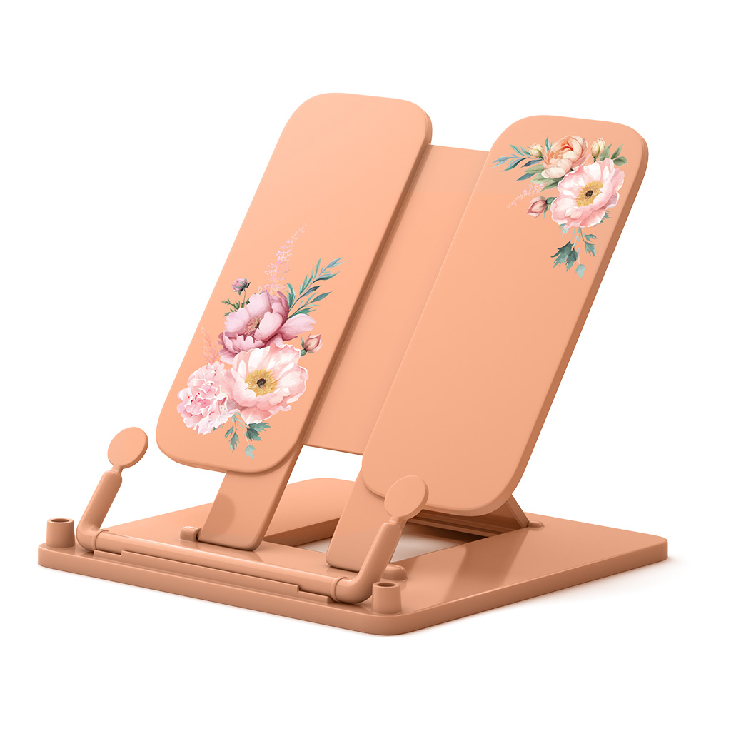 Подставка для книг пластиковая ErichKrause Pastel Bloom, персиковый Подставка для книг пластиковая ErichKrause Pastel Bloom, персиковый