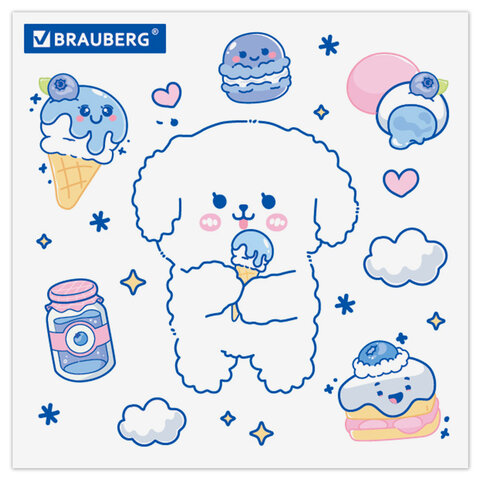 Пенал пластиковый BRAUBERG, пастельный голубой, наклейки в комплекте, 21х9х3 см, Пенал пластиковый BRAUBERG, пастельный голубой, наклейки в комплекте, 21х9х3 см,