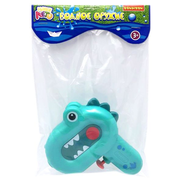 Водный пистолет Bondibon "Наше Лето", динозаврик зелёный Водный пистолет Bondibon "Наше Лето", динозаврик зелёный