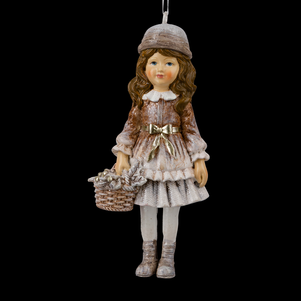 Украшение ErichKrause Decor® Девочка с корзиной 11см Украшение ErichKrause Decor® Девочка с корзиной 11см