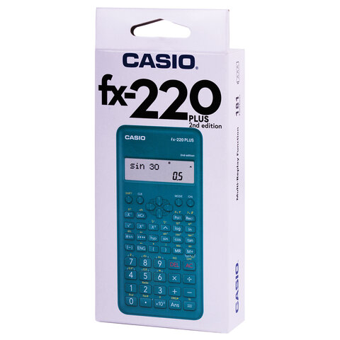Калькулятор инженерный CASIO FX-220PLUS-S (155х78 мм), 181 функция, питание от