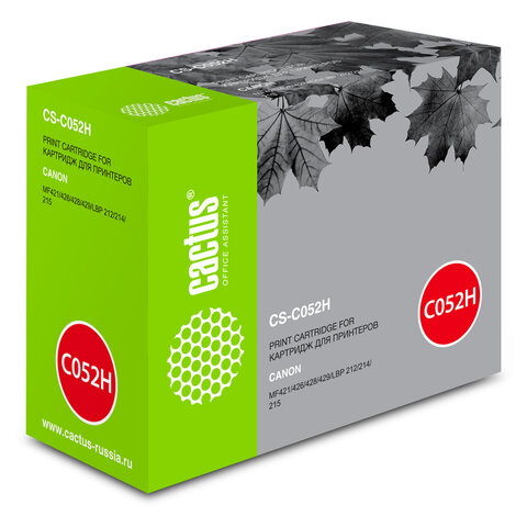 Картридж лазерный CACTUS (CS-C052H) для Canon MF421/426/428/429/LBP 212/214/215, Картридж лазерный CACTUS (CS-C052H) для Canon MF421/426/428/429/LBP 212/214/215,