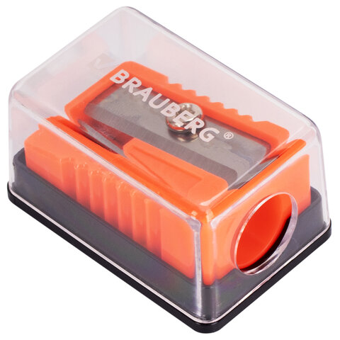 Точилка BRAUBERG "Assistant Mini", с контейнером, пластиковая, корпус Точилка BRAUBERG "Assistant Mini", с контейнером, пластиковая, корпус