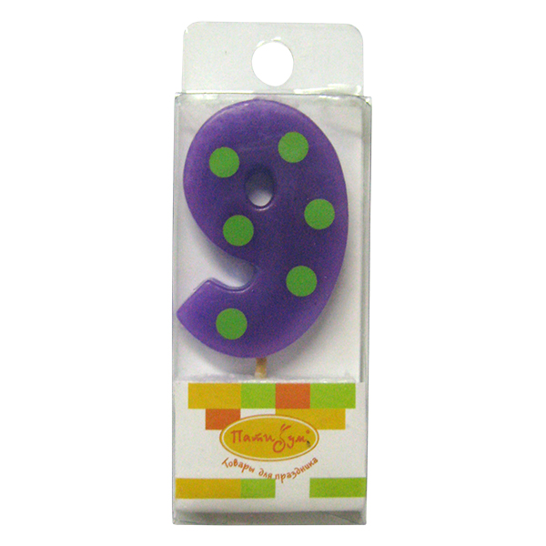 Свеча 5см Цифрамини 9 Свеча 5см Цифрамини 9