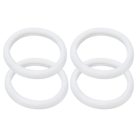 Набор для волос 6 шт.: 2 банта на заколке, 4 резинки, белый, MONTE VITA (МОНТЕ Набор для волос 6 шт.: 2 банта на заколке, 4 резинки, белый, MONTE VITA (МОНТЕ