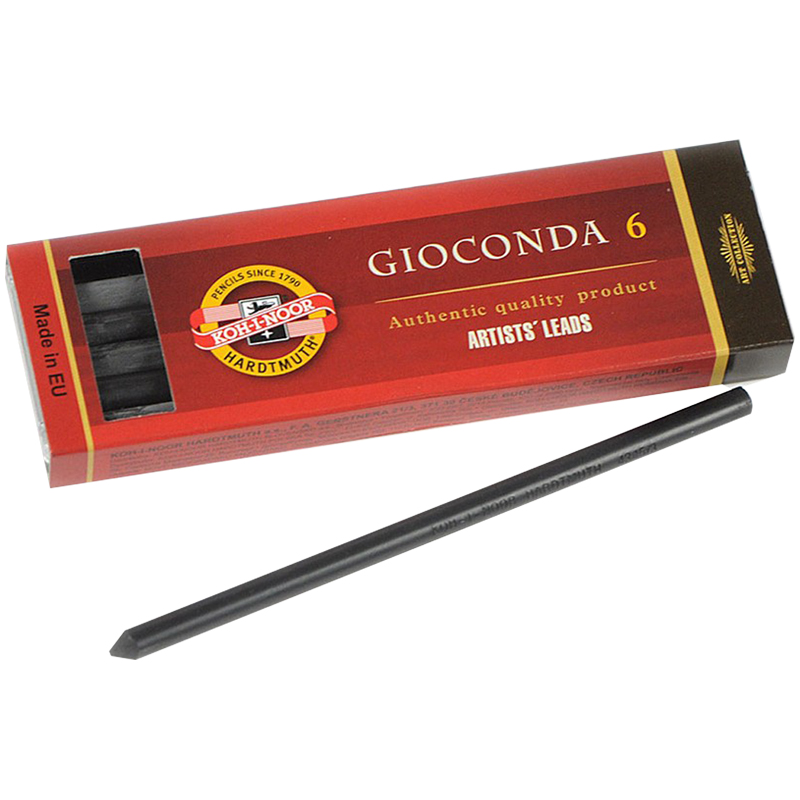 Грифели для цанговых карандашей Koh-I-Noor "Gioconda", 2B, 5,6мм, Грифели для цанговых карандашей Koh-I-Noor "Gioconda", 2B, 5,6мм,