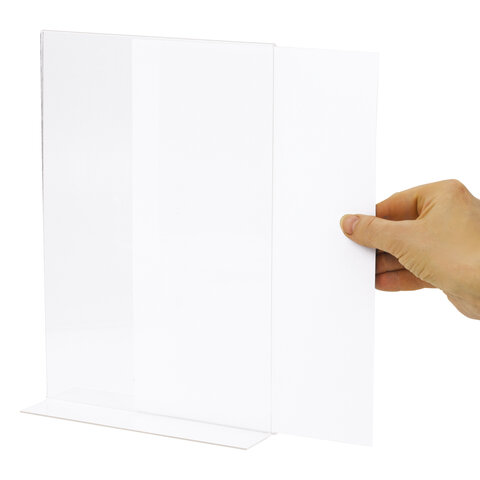 Подставка настольная для рекламных материалов ВЕРТИКАЛЬНАЯ (210х297 мм), А4,