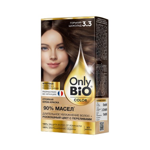 Арт.GB-8022 Fito косметик Стойкая крем-краска Only Bio COLOR Тон 3.3 Горький Арт.GB-8022 Fito косметик Стойкая крем-краска Only Bio COLOR Тон 3.3 Горький