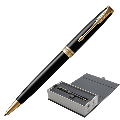 Ручка шариковая PARKER "Sonnet Core Lacquer Black GT", корпус черный Ручка шариковая PARKER "Sonnet Core Lacquer Black GT", корпус черный