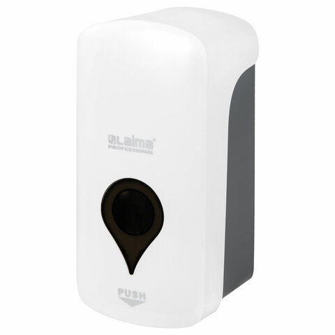 Дозатор для жидкого мыла ULTRA LAIMA PROFESSIONAL, НАЛИВНОЙ, 1 л, белый,