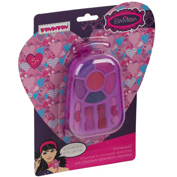 Набор детской декоративной косметики Bondibon Eva Moda, косметичка-чемоданчик Набор детской декоративной косметики Bondibon Eva Moda, косметичка-чемоданчик
