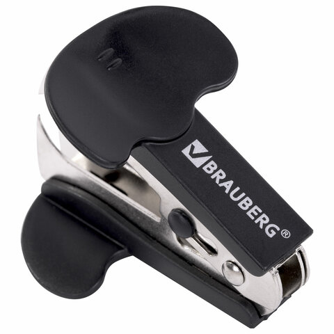 Антистеплер для скоб № 10 и № 24/6, BRAUBERG "Nero", с фиксатором, Антистеплер для скоб № 10 и № 24/6, BRAUBERG "Nero", с фиксатором,