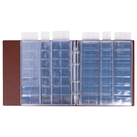 Альбом нумизматика для 380 монет (диаметр до 38 мм) и купюр, 253х238 мм, Альбом нумизматика для 380 монет (диаметр до 38 мм) и купюр, 253х238 мм,