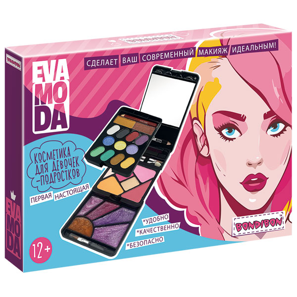 Набор детской декоративной косметики Bondibon Eva Moda, BOX 21,2х14х2,6 см. Набор детской декоративной косметики Bondibon Eva Moda, BOX 21,2х14х2,6 см.