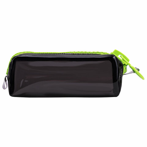 Пенал BRAUBERG с объемной "тракторной" молнией, 1 отделение, ПВХ,