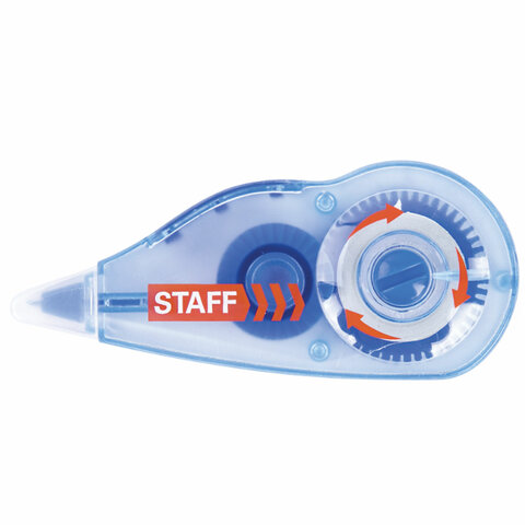 Корректирующая лента STAFF PROFIT, 5 мм х 6 м, механизм перемотки, корпус Корректирующая лента STAFF PROFIT, 5 мм х 6 м, механизм перемотки, корпус