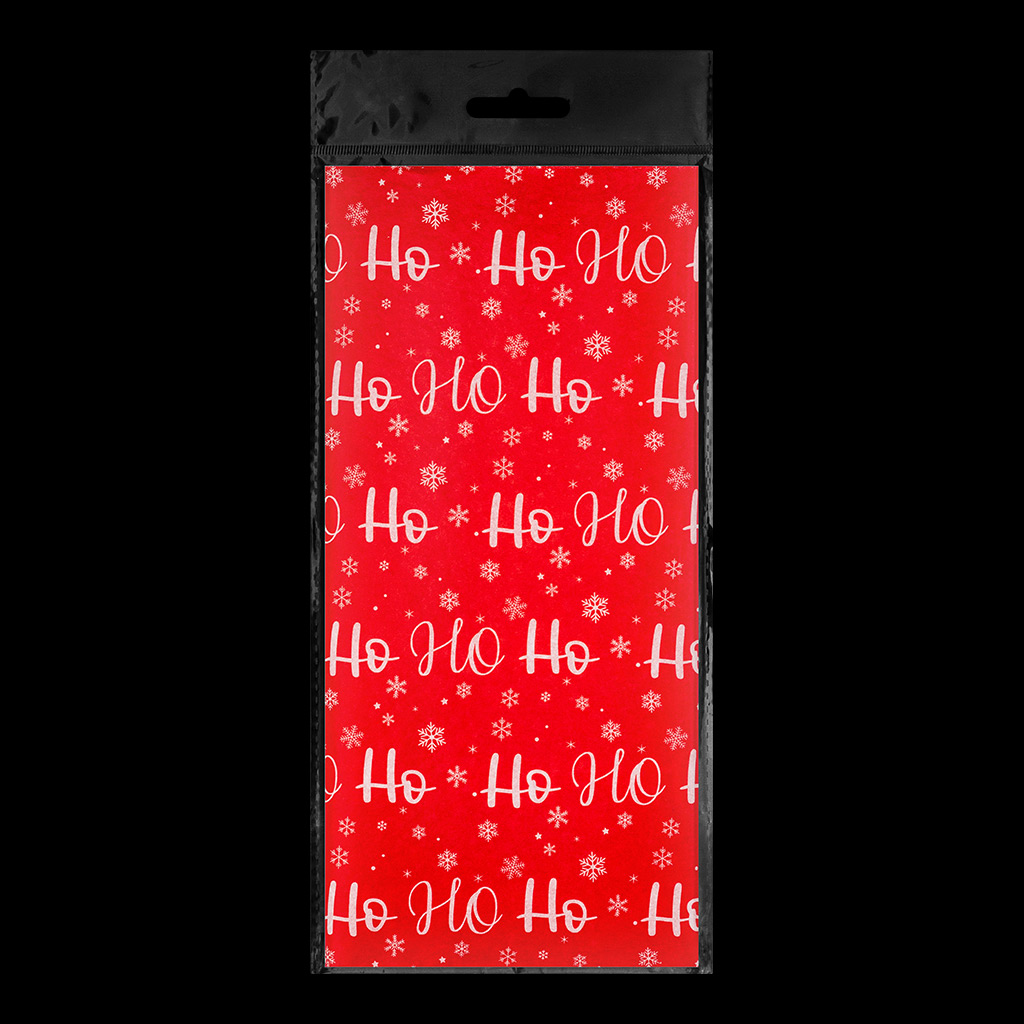 Набор ErichKrause Decor 4 листа упаковочной бумаги тишью HoHoHo 50х70см. Набор ErichKrause Decor 4 листа упаковочной бумаги тишью HoHoHo 50х70см.