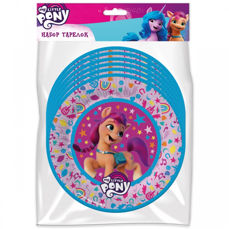 My Little Pony. Набор бумажных тарелок-4, 6 штук d=180 мм My Little Pony. Набор бумажных тарелок-4, 6 штук d=180 мм