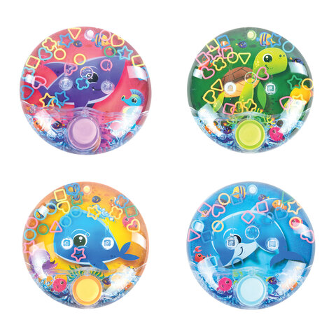 Водная игра ПОДВОДНЫЙ МИР, 10х10 см, колечки, ассорти, 4 вида, JOLLY JOT (ДЖОЛЛИ Водная игра ПОДВОДНЫЙ МИР, 10х10 см, колечки, ассорти, 4 вида, JOLLY JOT (ДЖОЛЛИ