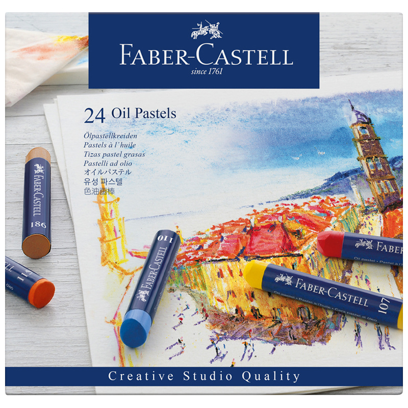 Пастель масляная Faber-Castell "Oil Pastels", 24 цвета, картон. упак. Пастель масляная Faber-Castell "Oil Pastels", 24 цвета, картон. упак.