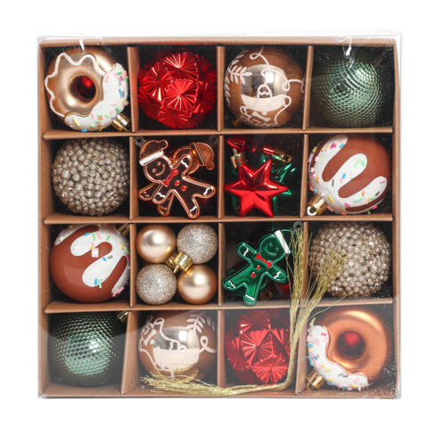 Шары елочные НАБОР 42 предмета "Xmas Inspiration", пластик/пенопласт, Шары елочные НАБОР 42 предмета "Xmas Inspiration", пластик/пенопласт,