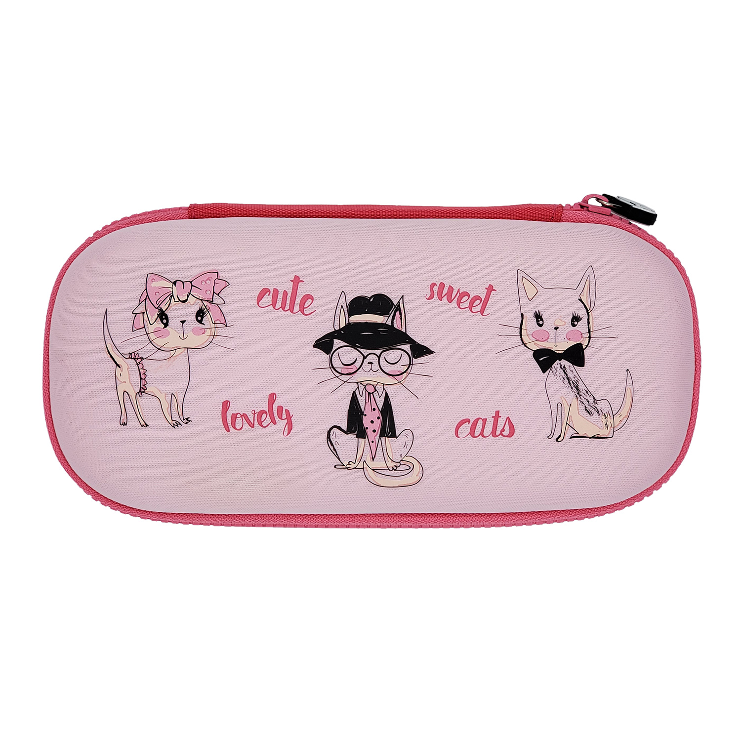 ПЕНАЛ НА МОЛНИИ "CUTE SWEET CATS", ОДНО ОТДЕЛЕНИЕ, 223 х110 х 52ММ ПЕНАЛ НА МОЛНИИ "CUTE SWEET CATS", ОДНО ОТДЕЛЕНИЕ, 223 х110 х 52ММ