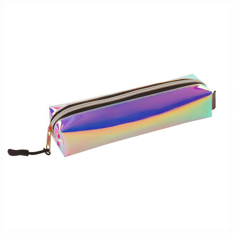 Пенал-косметичка BRAUBERG прямоугольный, зеркальный, мягкий, "Pearl", Пенал-косметичка BRAUBERG прямоугольный, зеркальный, мягкий, "Pearl",