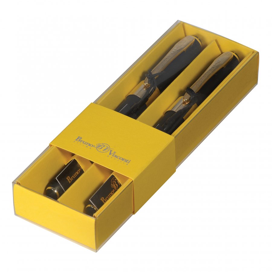 НАБОР ИЗ 2-Х РУЧЕК В ФУТЛЯРЕ "MONACO" ШАРИКОВЫХ 0.5 ММ, СИНЯЯ (черный НАБОР ИЗ 2-Х РУЧЕК В ФУТЛЯРЕ "MONACO" ШАРИКОВЫХ 0.5 ММ, СИНЯЯ (черный