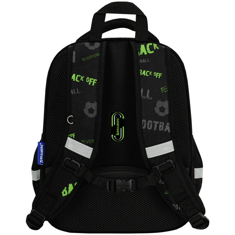 Ранец BRAUBERG FIT, 2 отделения, "Mesh goal", 3D-панель, 38х27х14 см,