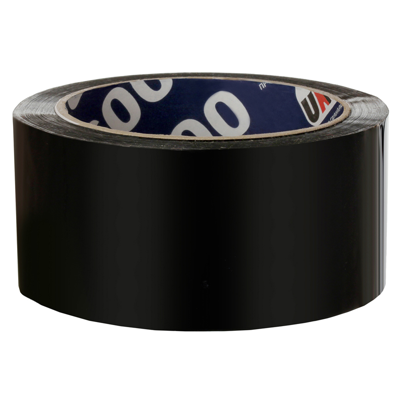 Клейкая лента упаковочная Unibob, 48мм*66м, 45мкм, черная. 30589 Клейкая лента упаковочная Unibob, 48мм*66м, 45мкм, черная. 30589