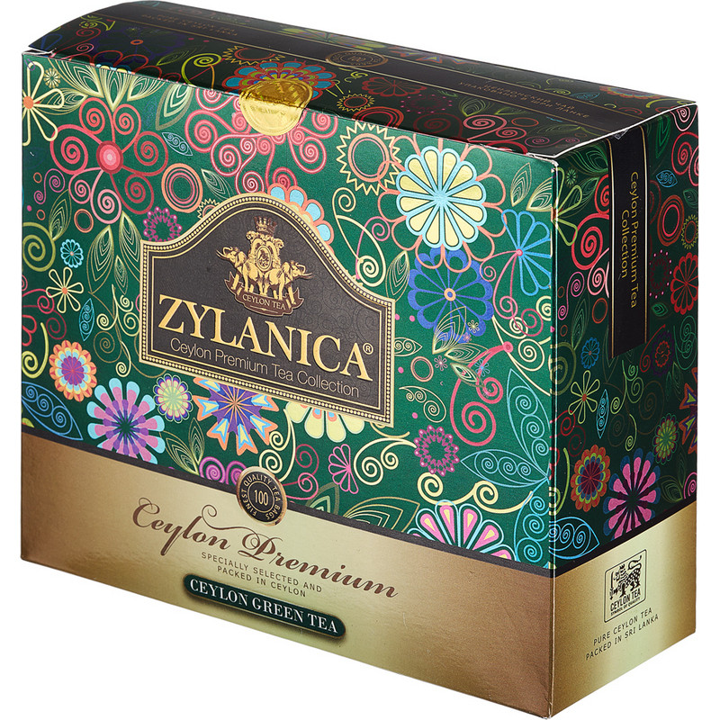 Чай Zylanica Ceylon Premium Collection зел. 100 пакx2гр/уп Чай Zylanica Ceylon Premium Collection зел. 100 пакx2гр/уп