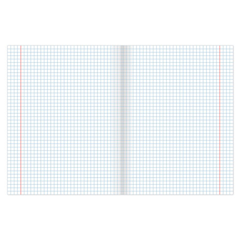 Тетрадь ЗЕЛЁНАЯ обложка 12 листов HATBER, офсет, клетка с полями, 12Т5D, Т52426